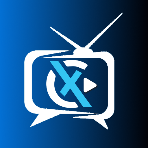 XCIPTV Player showing live stream with built-in video player on Android TV